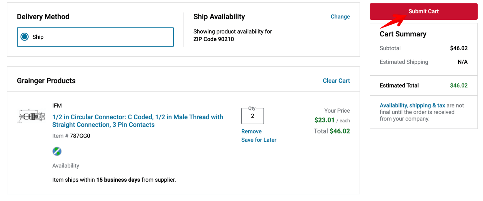 Grainger PunchOut Catalog